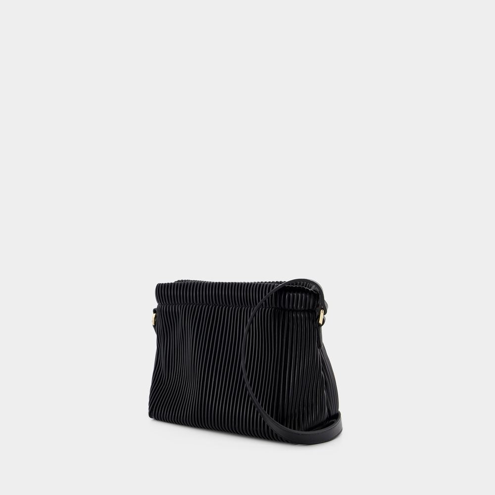 A.P.C. Mini Crossbody Bag with Pleated Recycled Material