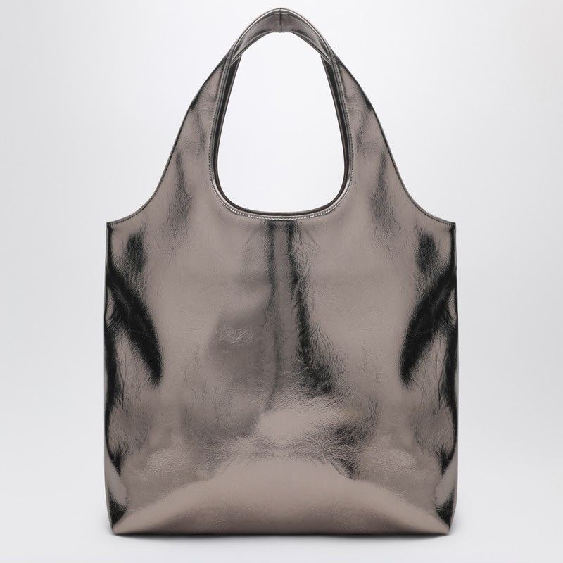 A.P.C. Metallic Silver Tote Handbag