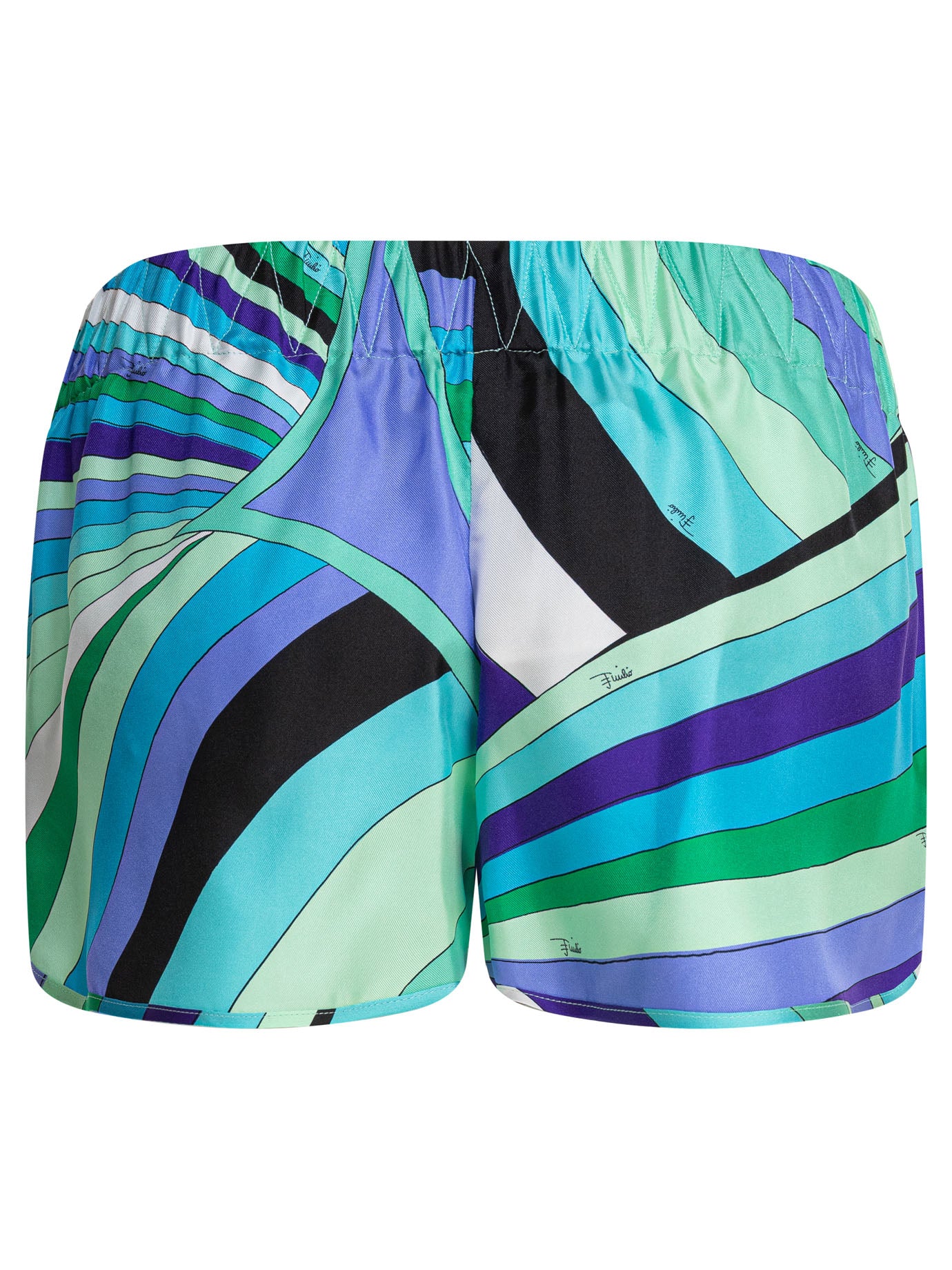 PUCCI Chic Iris Print Bermuda Shorts