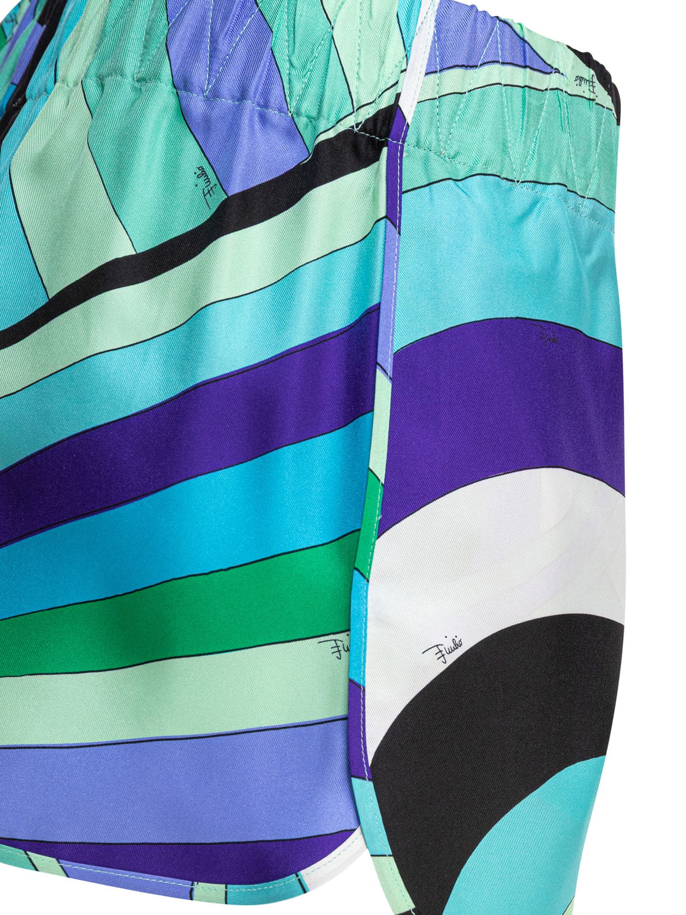 PUCCI Chic Iris Print Bermuda Shorts