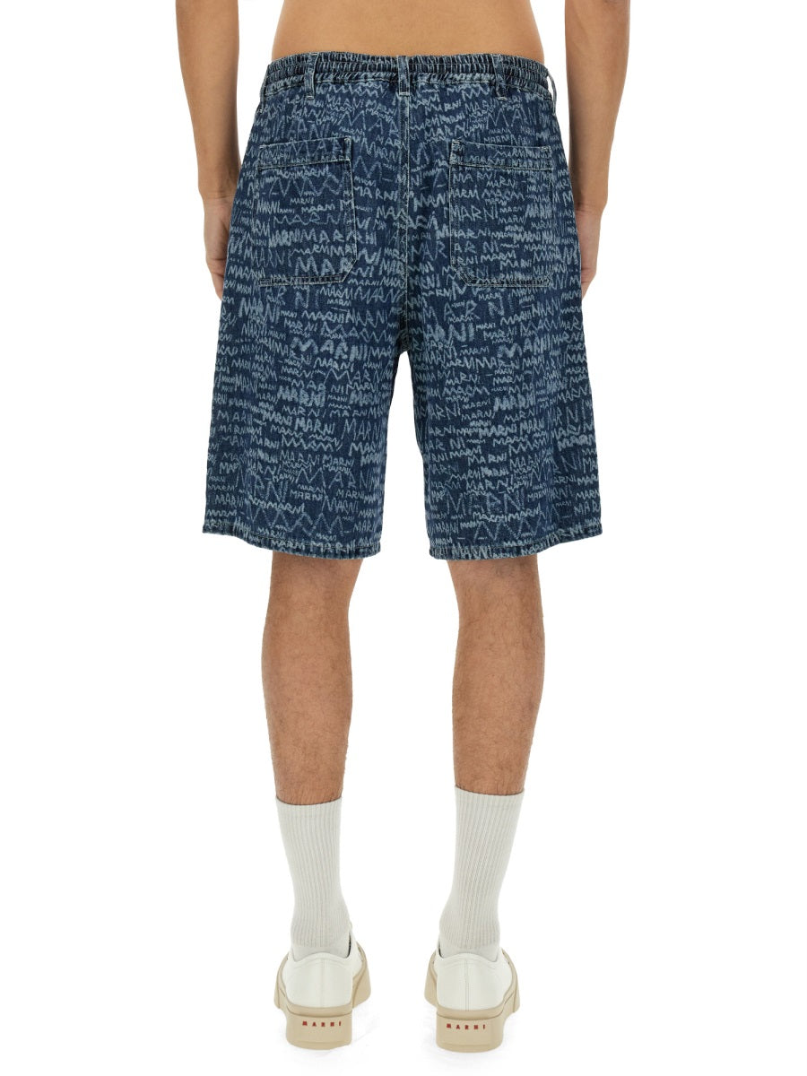 MARNI Men's Denim Shorts - Size 32