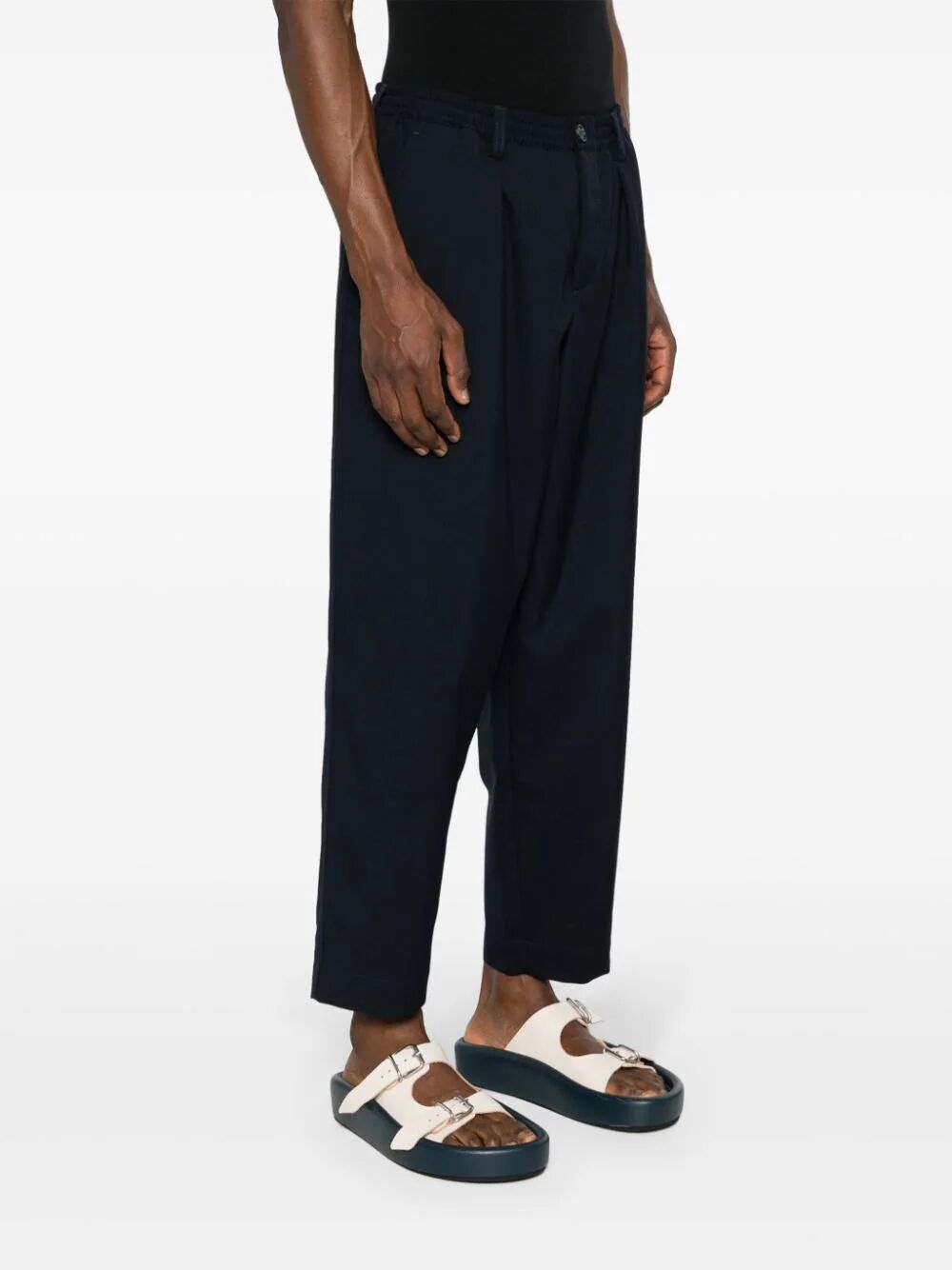 MARNI Men's Wool Trousers for SS24
