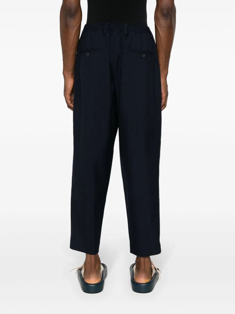MARNI Men's Wool Trousers for SS24