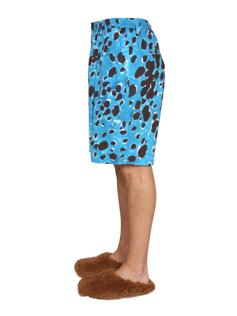 MARNI Mini Bermuda Shorts with Pop Dots Print