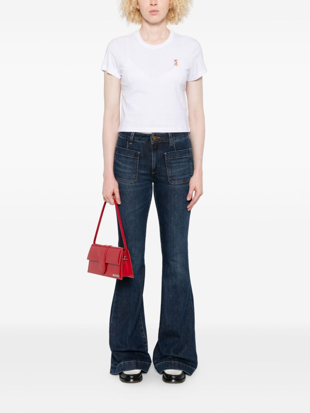 MAISON KITSUNÉ Lady Fox Cotton T-Shirt