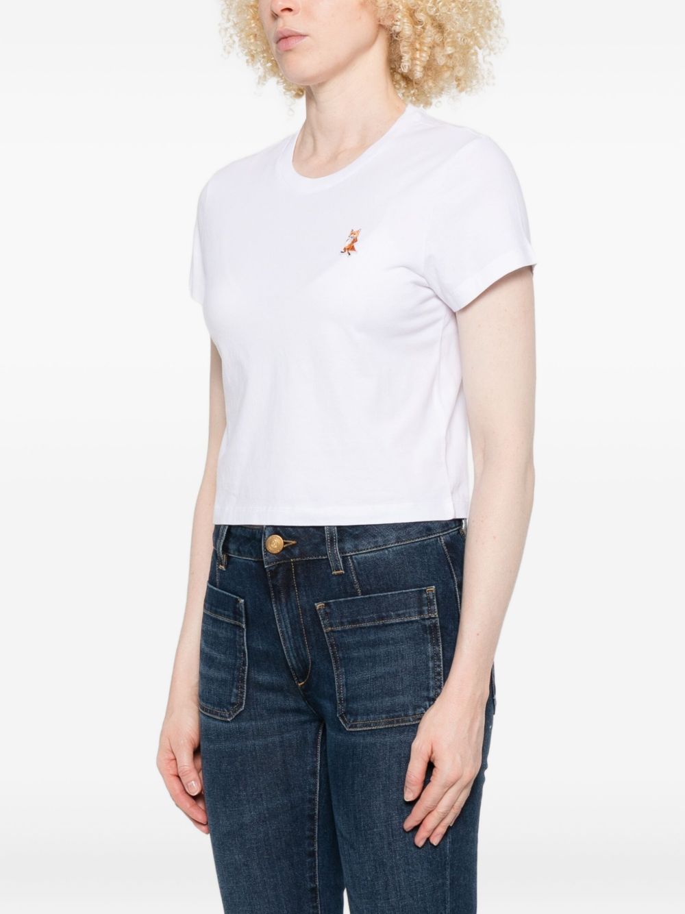 MAISON KITSUNÉ Lady Fox Cotton T-Shirt