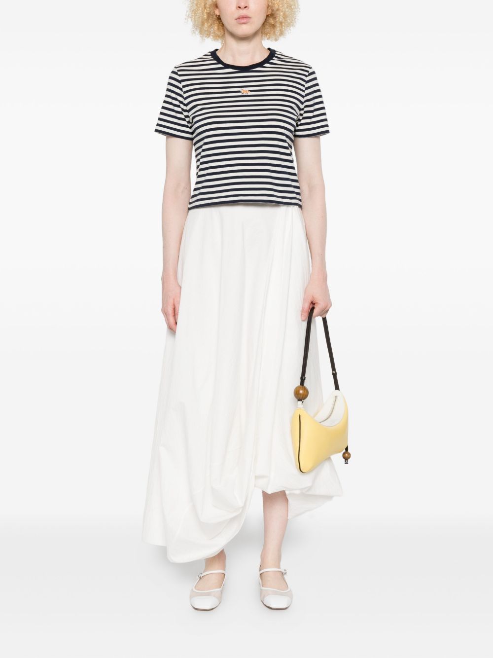 MAISON KITSUNÉ Baby Fox Striped Cotton T-Shirt