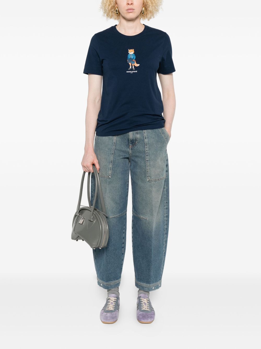 MAISON KITSUNÉ Dressed Fox Cotton T-Shirt