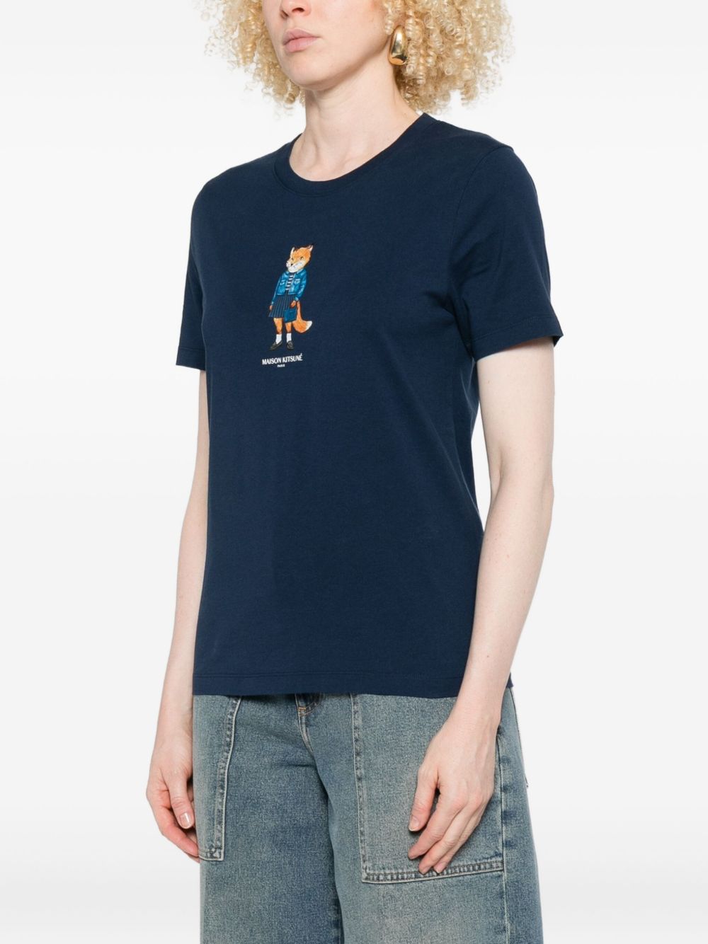 MAISON KITSUNÉ Dressed Fox Cotton T-Shirt