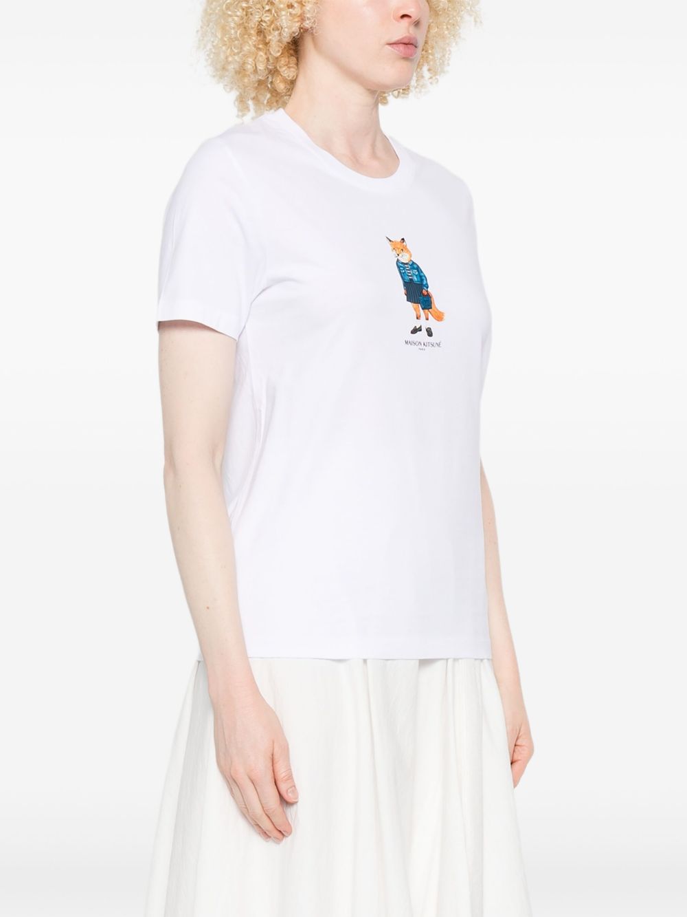 MAISON KITSUNÉ Dressed Fox Cotton T-Shirt