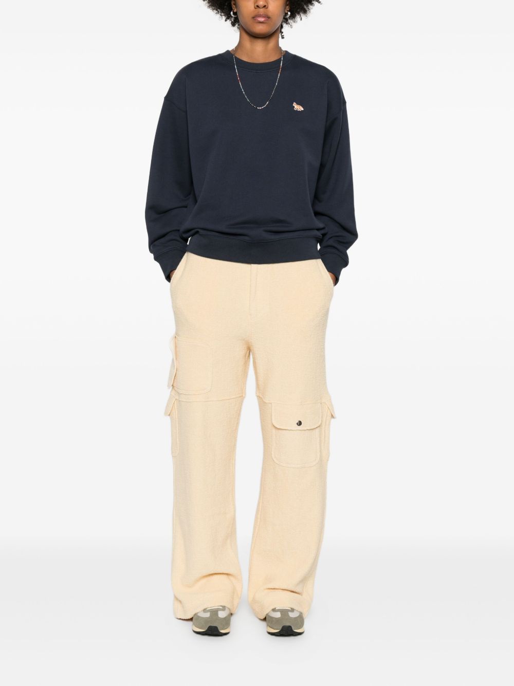 MAISON KITSUNÉ Cotton Crew-Neck Sweatshirt for Women - FW25