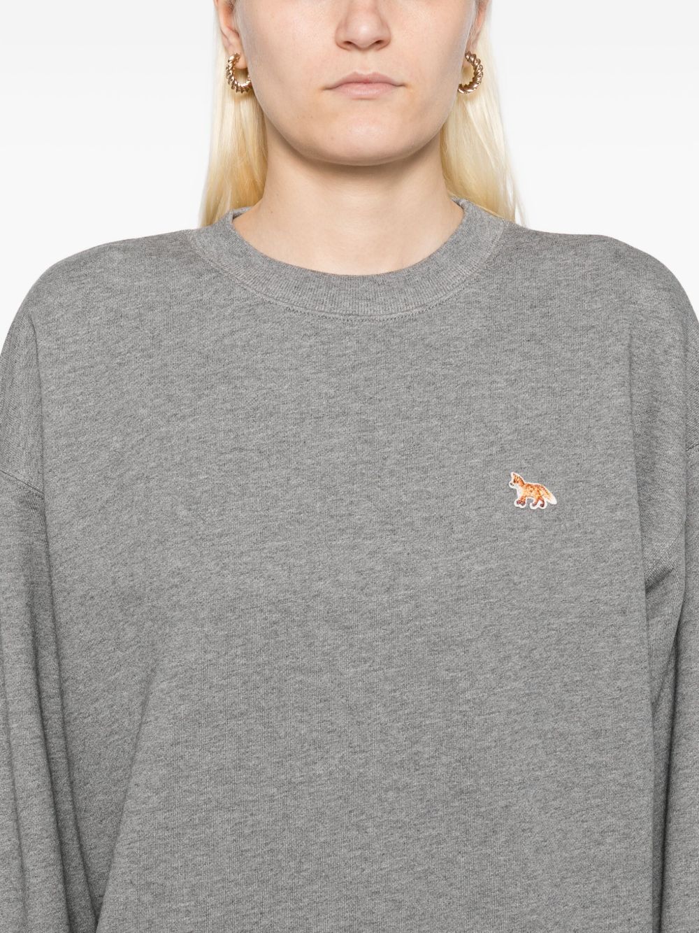 MAISON KITSUNÉ Baby Fox Cotton Sweatshirt - Women’s Long Sleeve