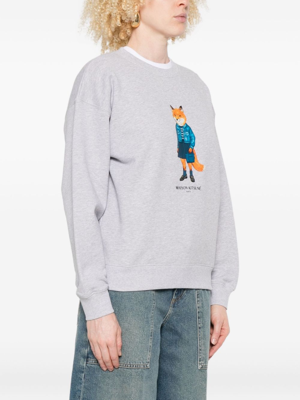 MAISON KITSUNÉ Dressed Fox Cotton Sweatshirt