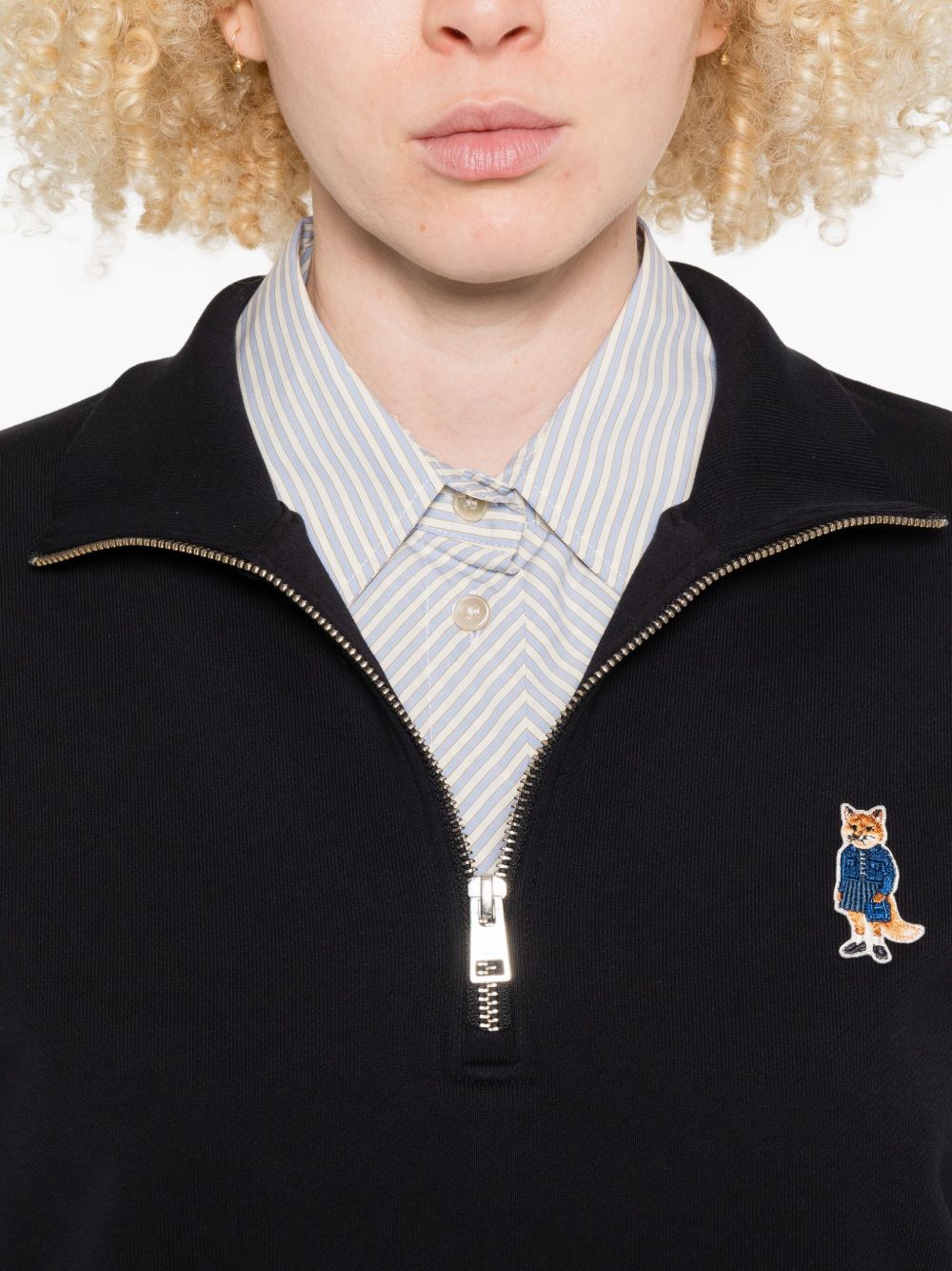 MAISON KITSUNÉ Dressed Fox Cotton Sweatshirt