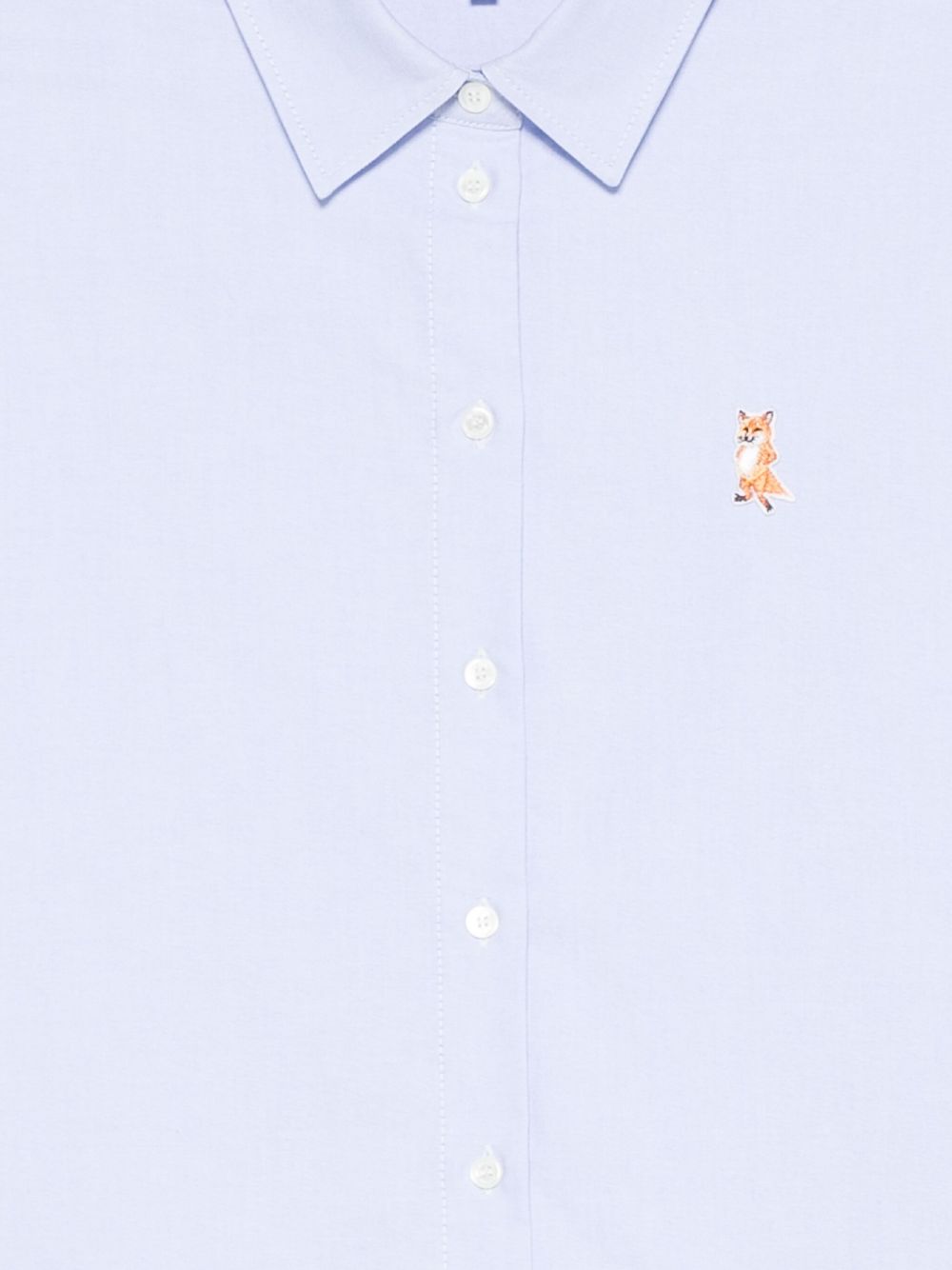 MAISON KITSUNÉ Lady Fox Cotton Mini Shirt