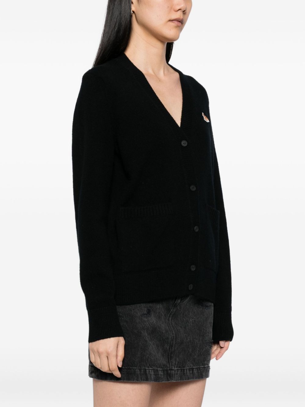 MAISON KITSUNÉ Women's Wool Cardigan - Baby Fox Merino