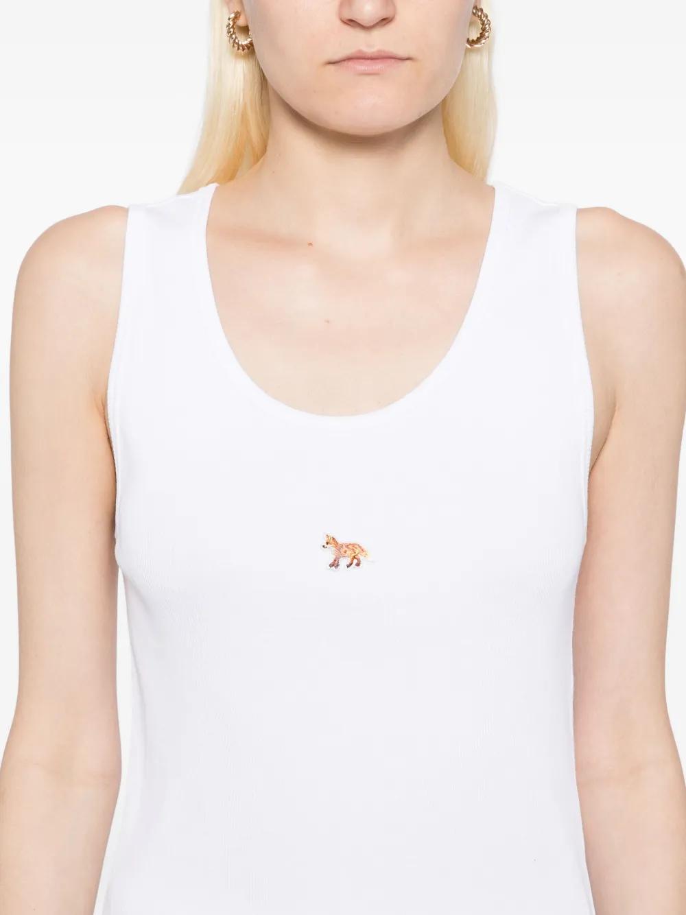 MAISON KITSUNÉ Women's Sleeveless Fox Graphic Cotton Tank Top