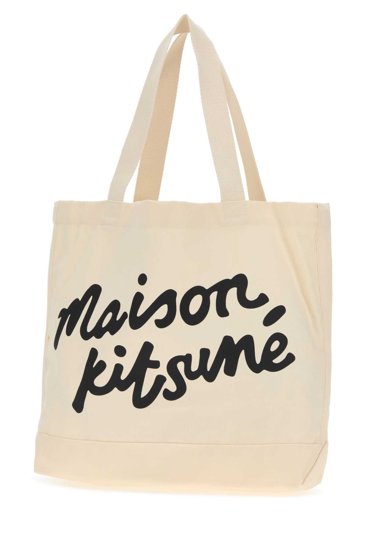 MAISON KITSUNÉ Handwritten Design Tote Handbag