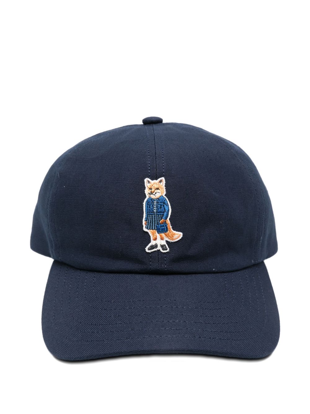 MAISON KITSUNÉ Dressed Fox Cotton Baseball Cap