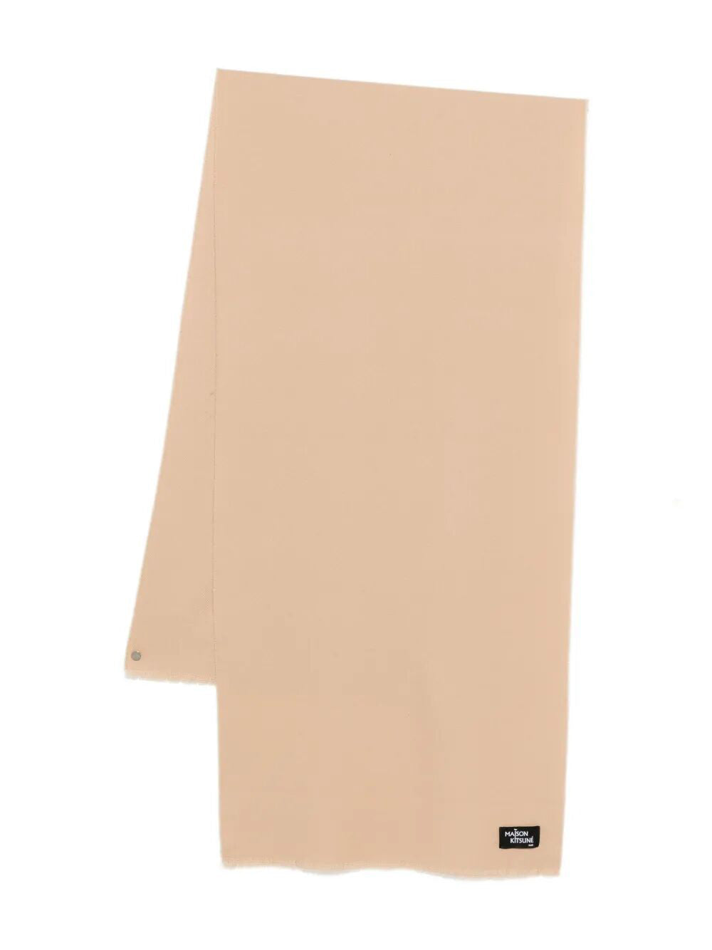 MAISON KITSUNÉ Wool Fringed Scarf 200x50 cm