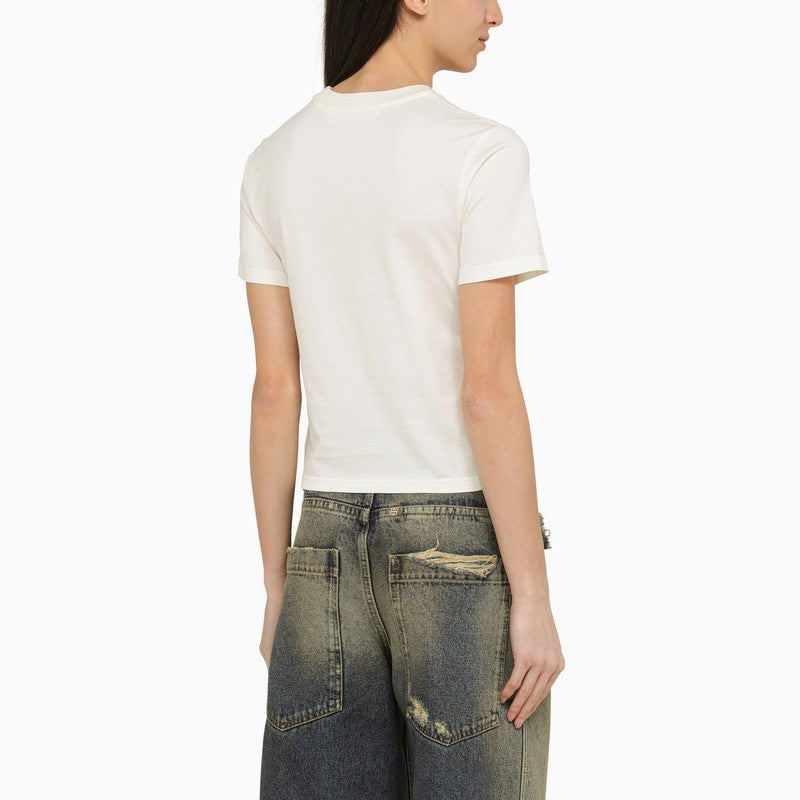 PALM ANGELS Embroidered Logo Cotton T-Shirt – Women’s SS24 Collection