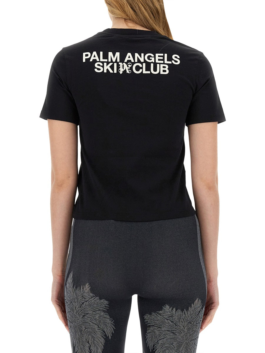 PALM ANGELS Palm Ski Club Slim Fit T-Shirt (Size S)