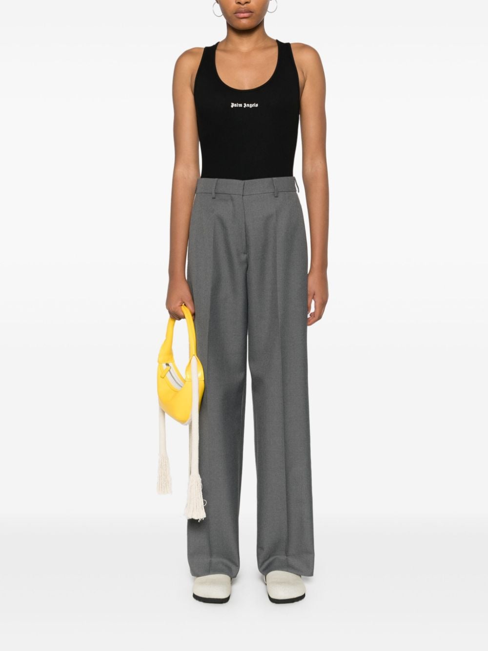 PALM ANGELS Embroidered Cotton Top for Women - SS25 Collection