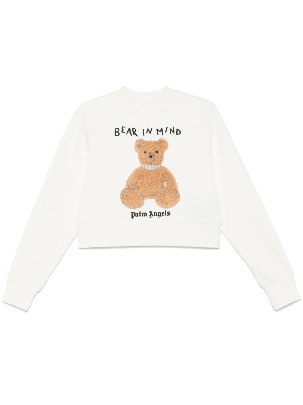 PALM ANGELS Mini Bear in Mind Cotton Sweatshirt