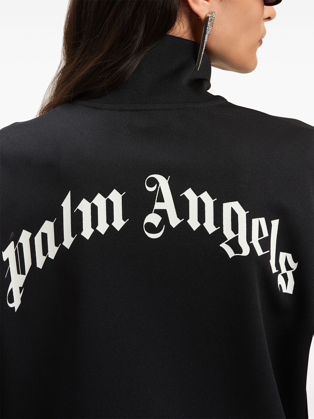 PALM ANGELS Zipped Track Jacket with Logo for Women