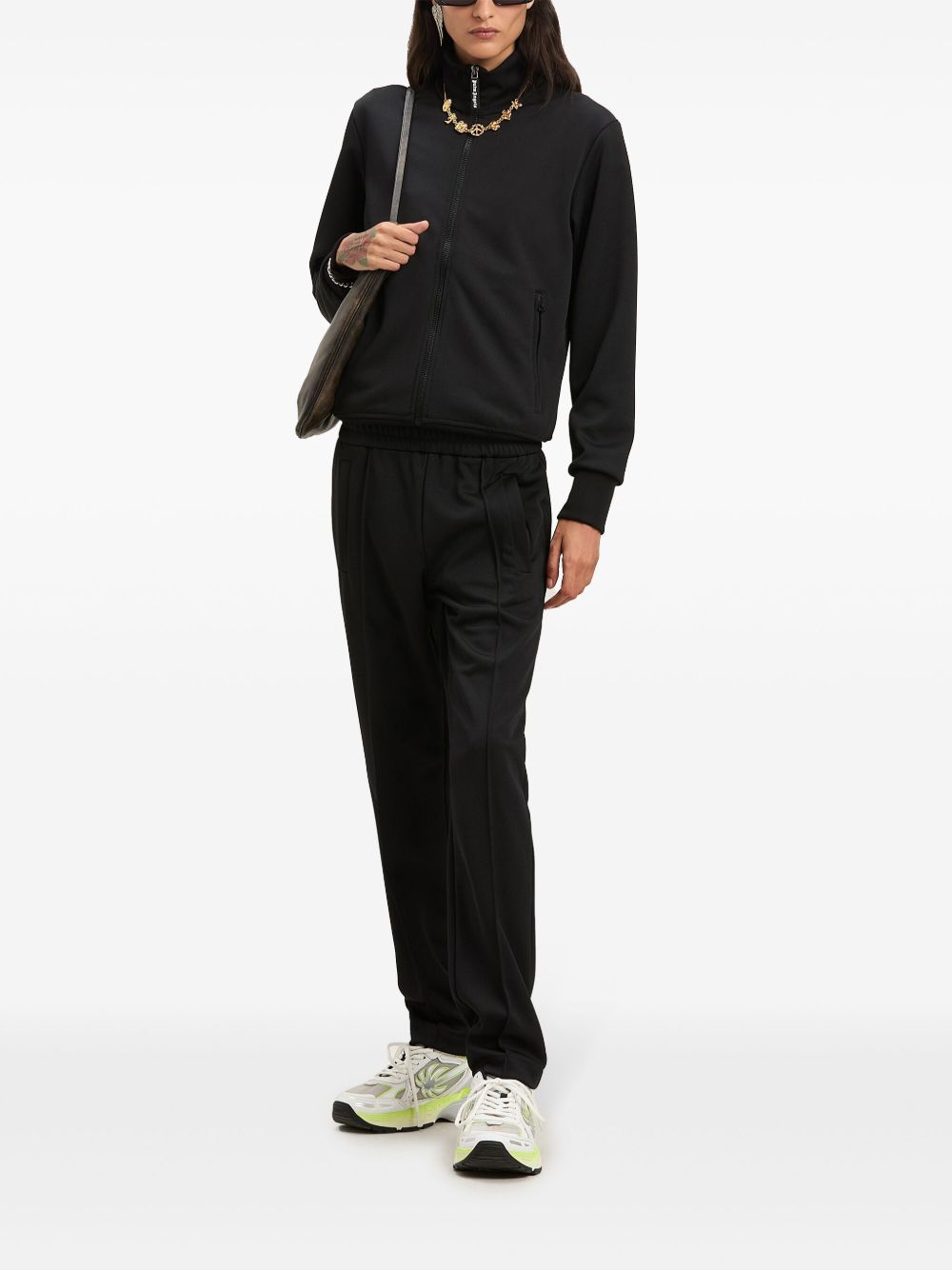 PALM ANGELS Zipped Track Jacket with Logo for Women