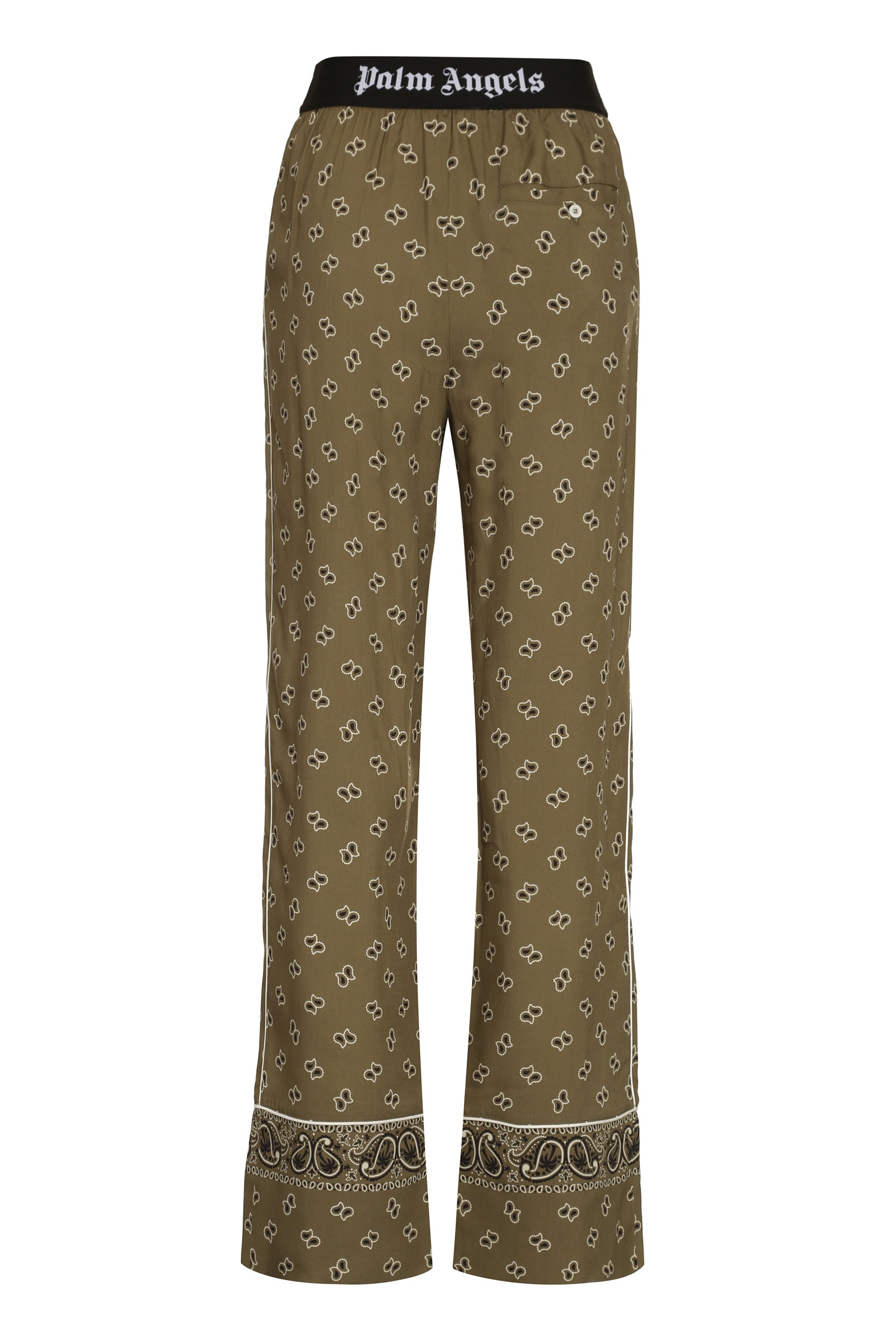 PALM ANGELS Viscose Trousers with Paisley Motif for Women