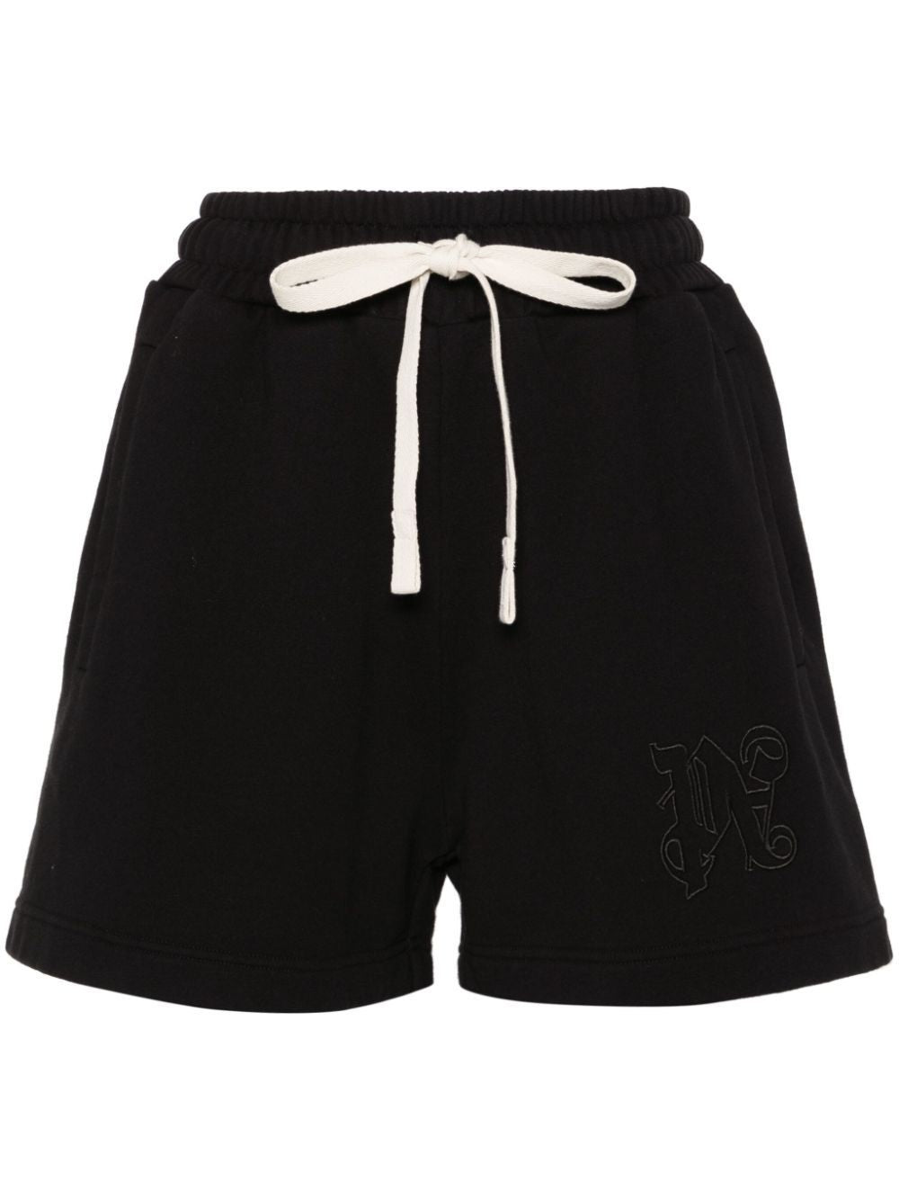 PALM ANGELS Mini Logo Cotton Shorts for Women