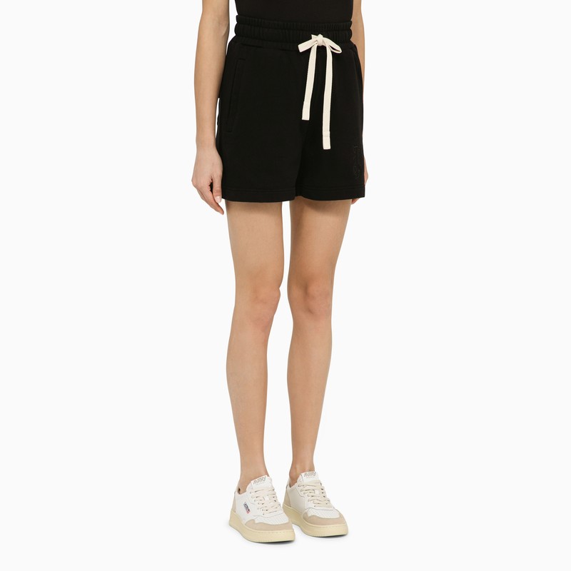 PALM ANGELS Mini Logo Cotton Shorts for Women
