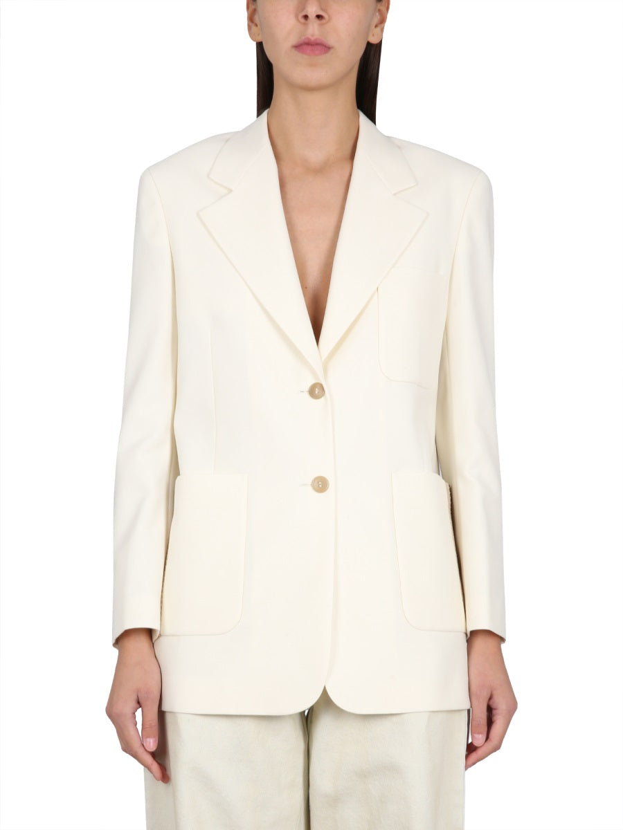 PALM ANGELS Classic Blazer with Knit Detail