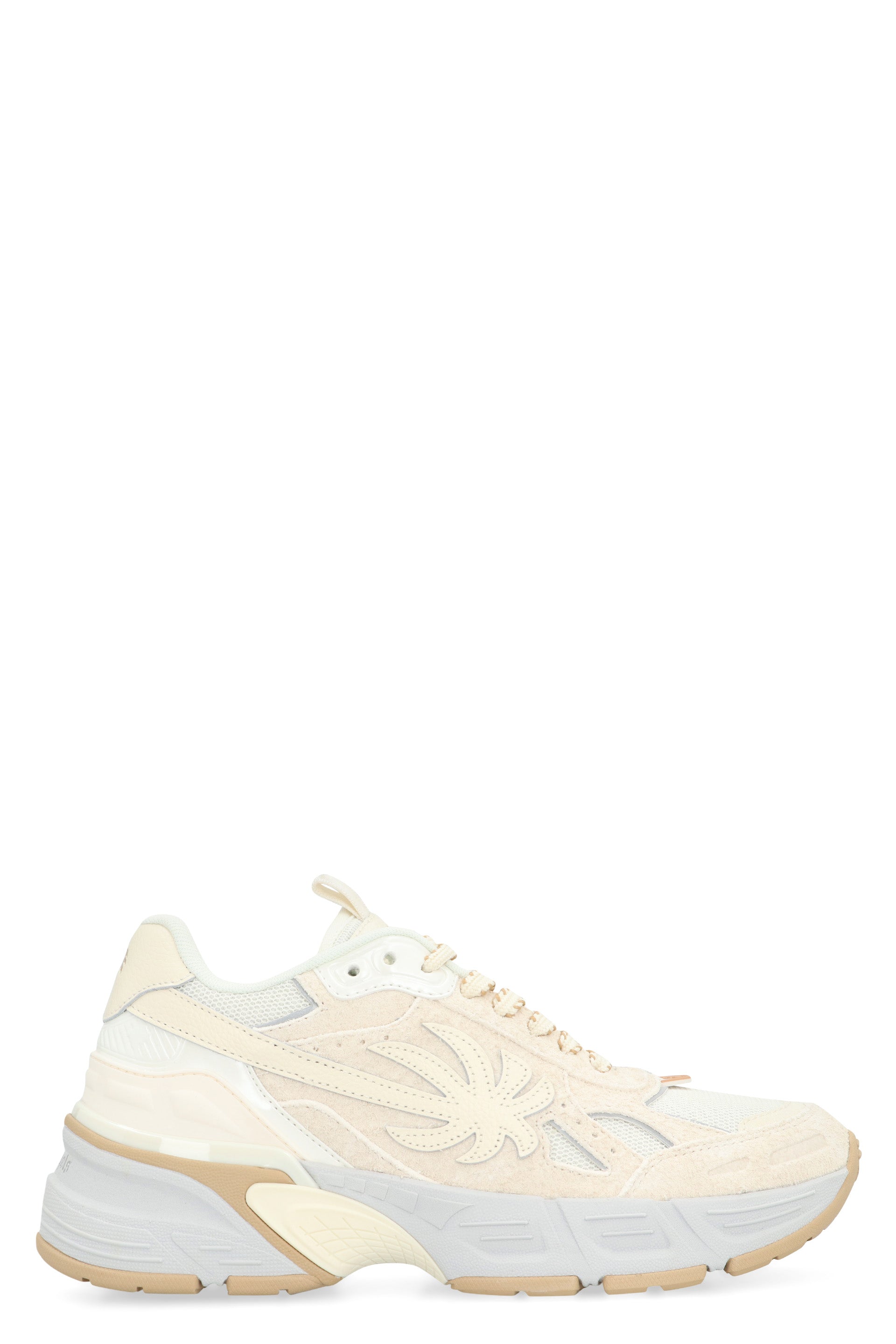 PALM ANGELS Low-Top Leather and Fabric Sneakers