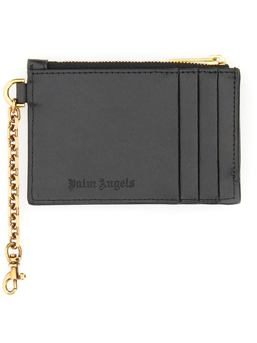 PALM ANGELS Mini Card Holder with Chain - Palm Beach Collection