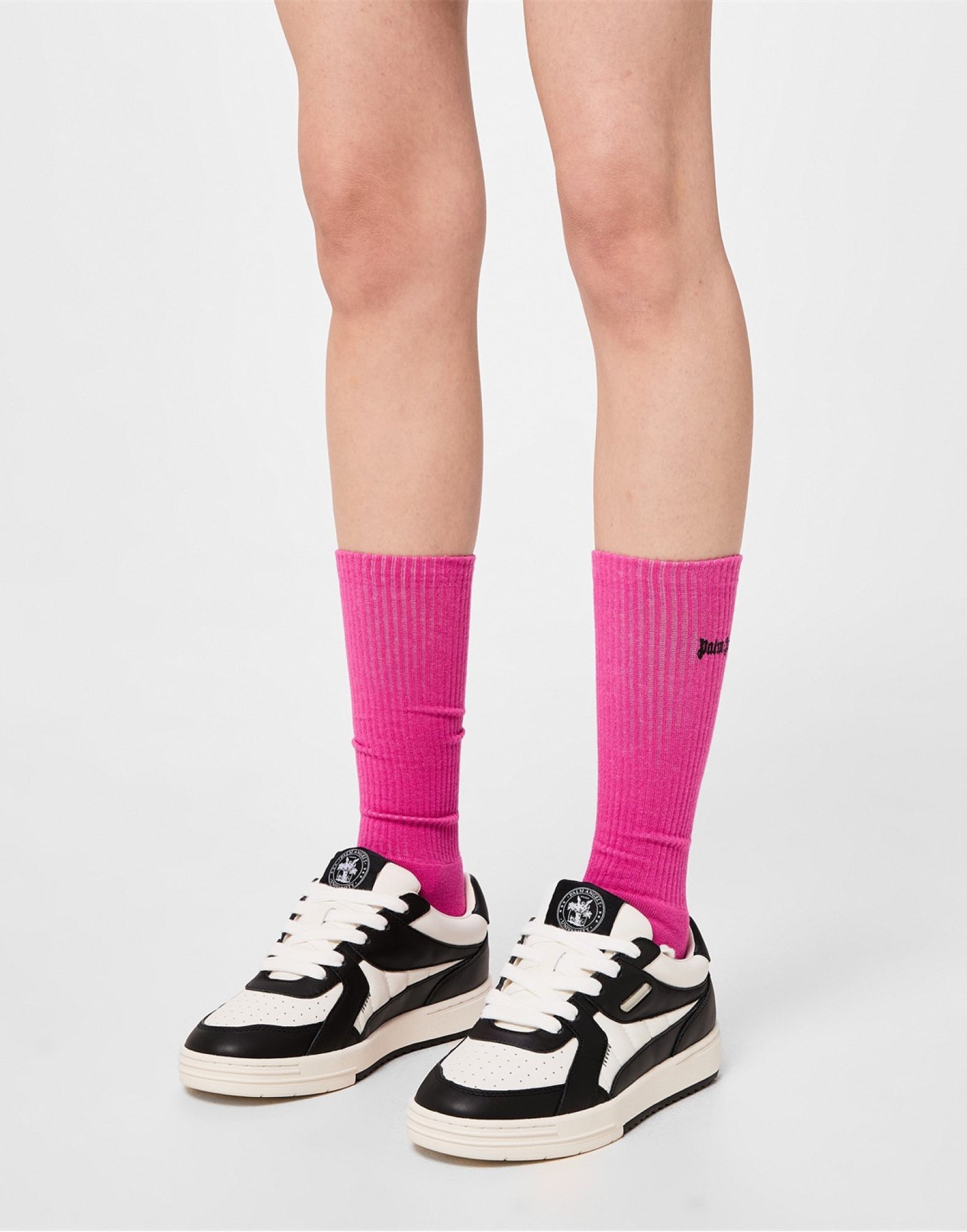 PALM ANGELS Embroidered Logo Socks - Women’s Fashion