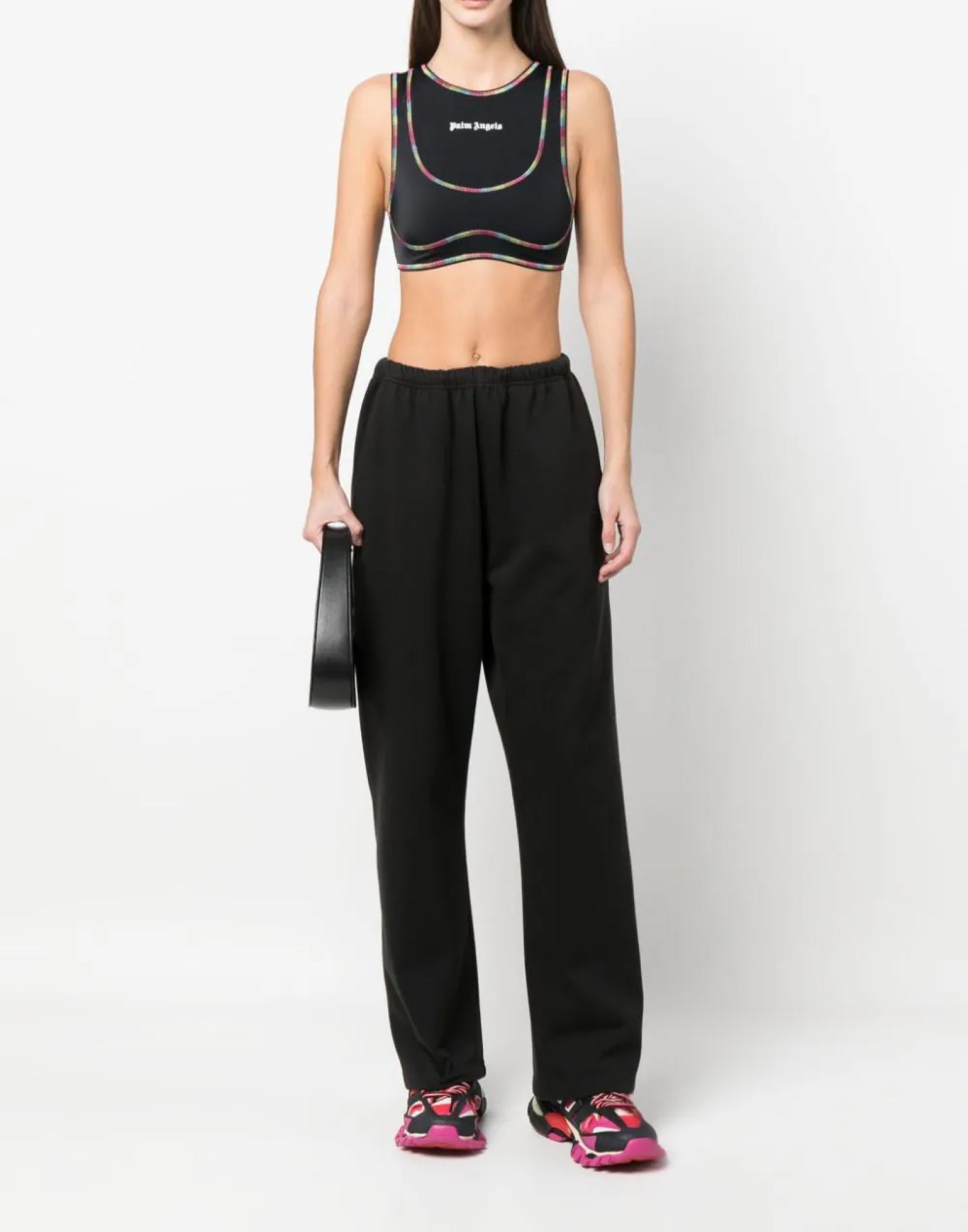 PALM ANGELS Rainbow Miami Logo Sleeveless Training Top