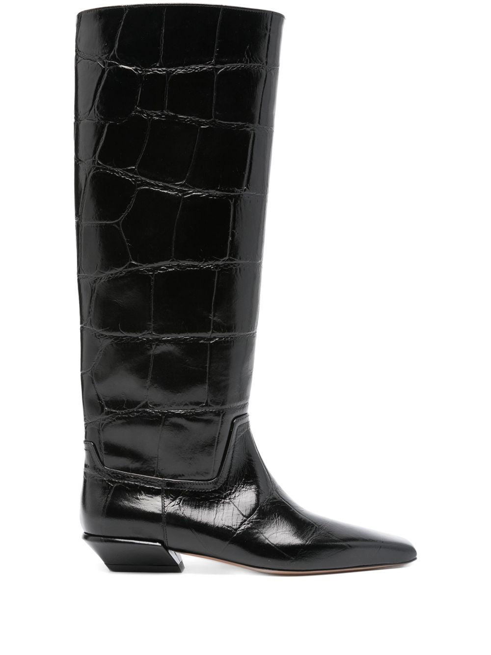 PARIS TEXAS Knee-High Chunky Heel Boots