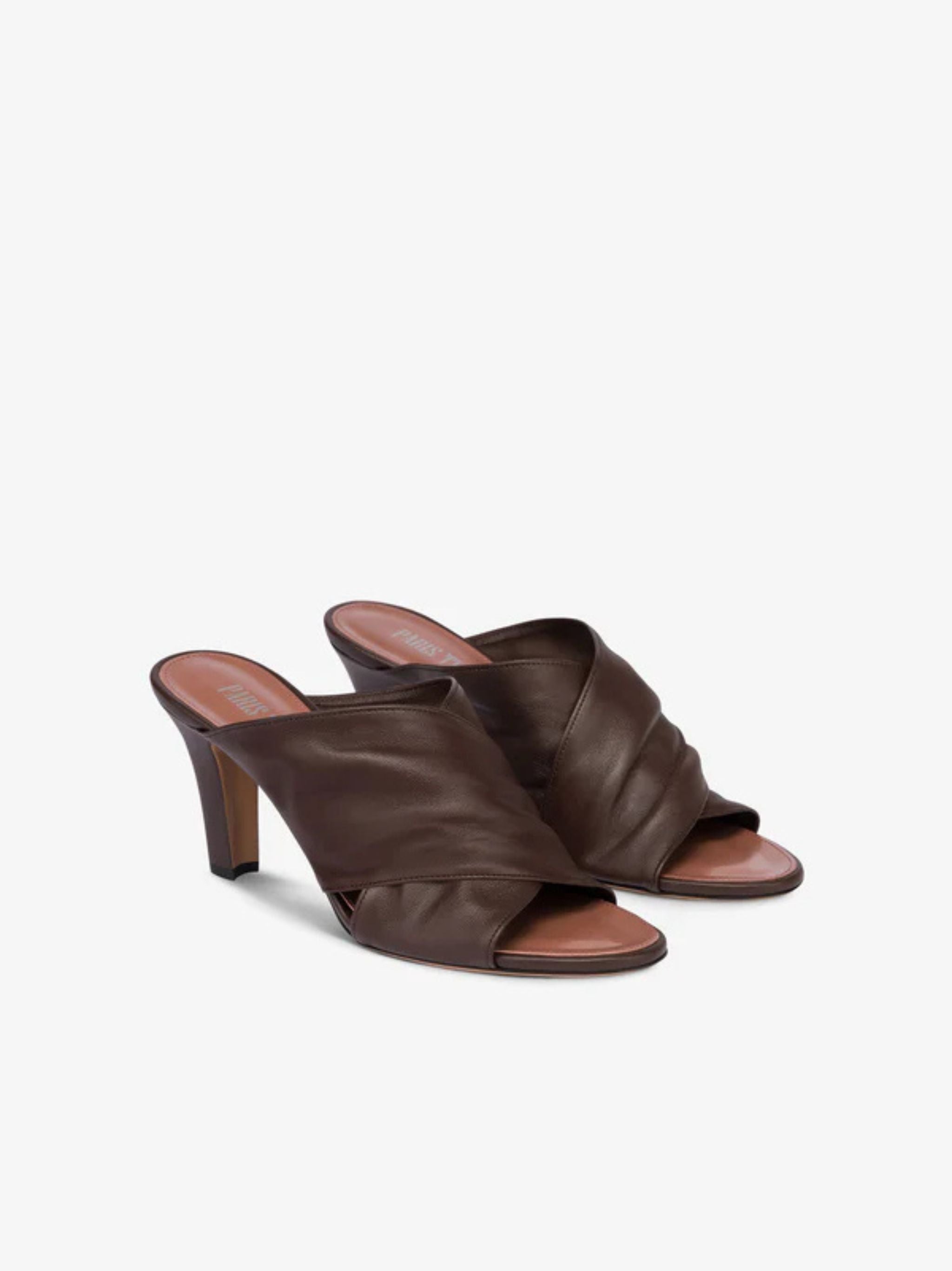 PARIS TEXAS Elegant Women's Leather Flat Sandals T.75