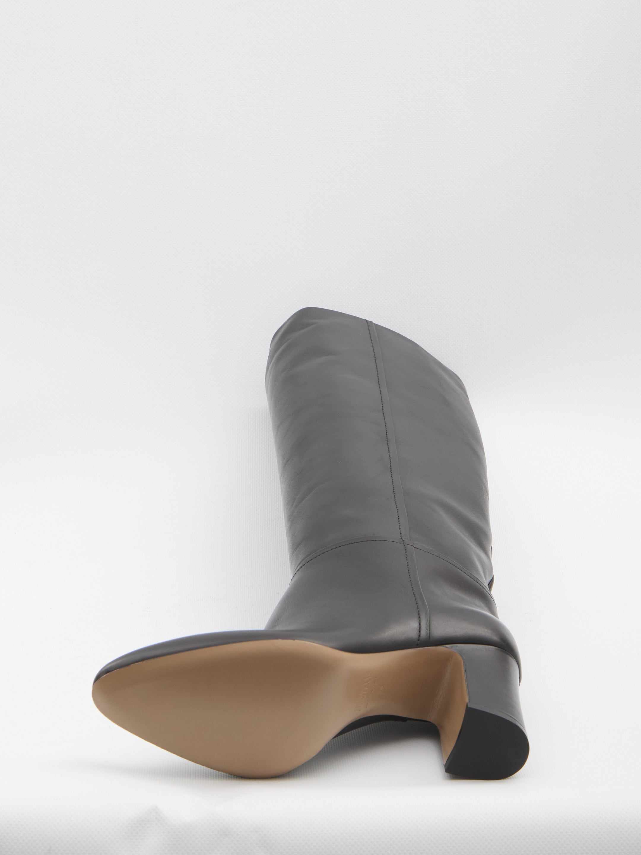 PARIS TEXAS Knee-High Tube Boots with Chunky Heel