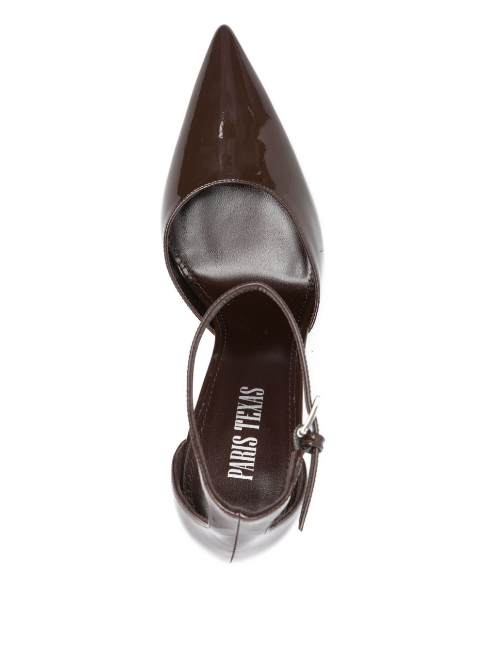 PARIS TEXAS Lidia Patent Leather Pumps - Stiletto Heel with Ankle Strap