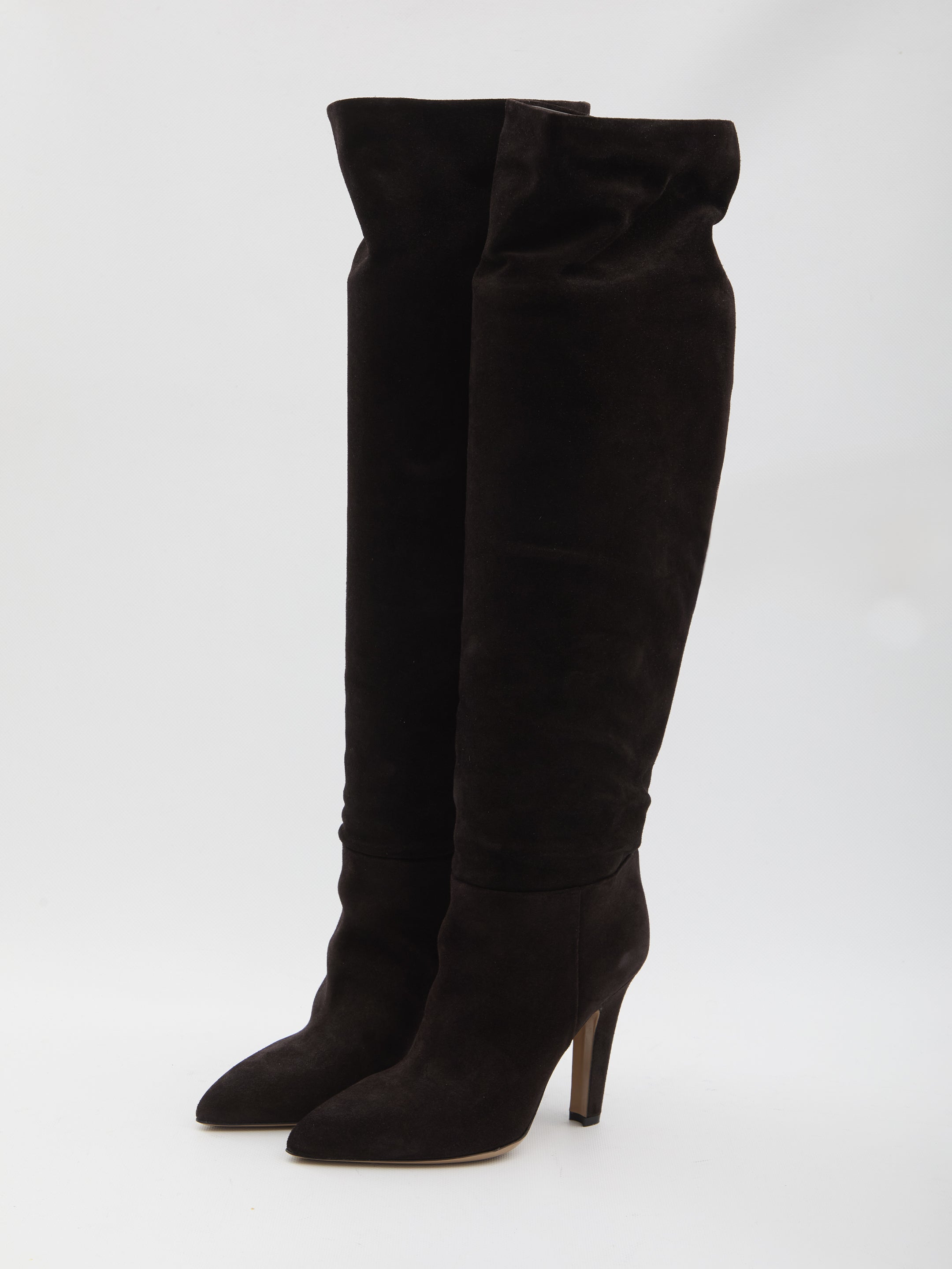 PARIS TEXAS Over-the-Knee Tube-Shaped Mini Boots