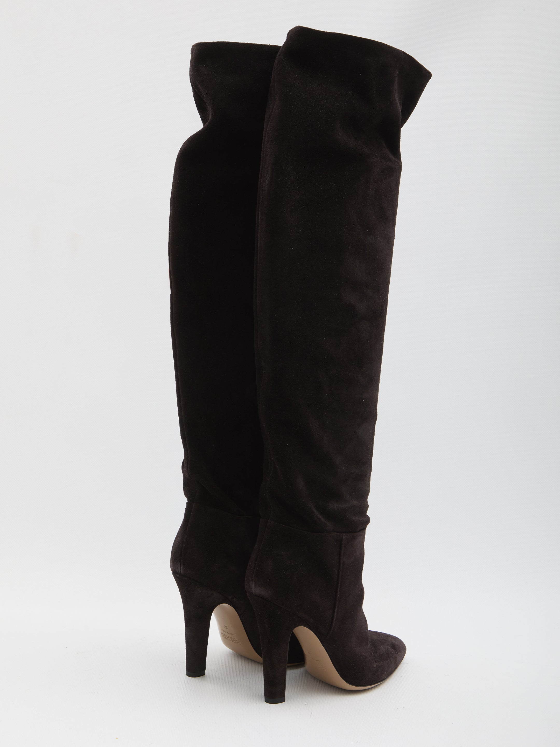 PARIS TEXAS Over-the-Knee Tube-Shaped Mini Boots