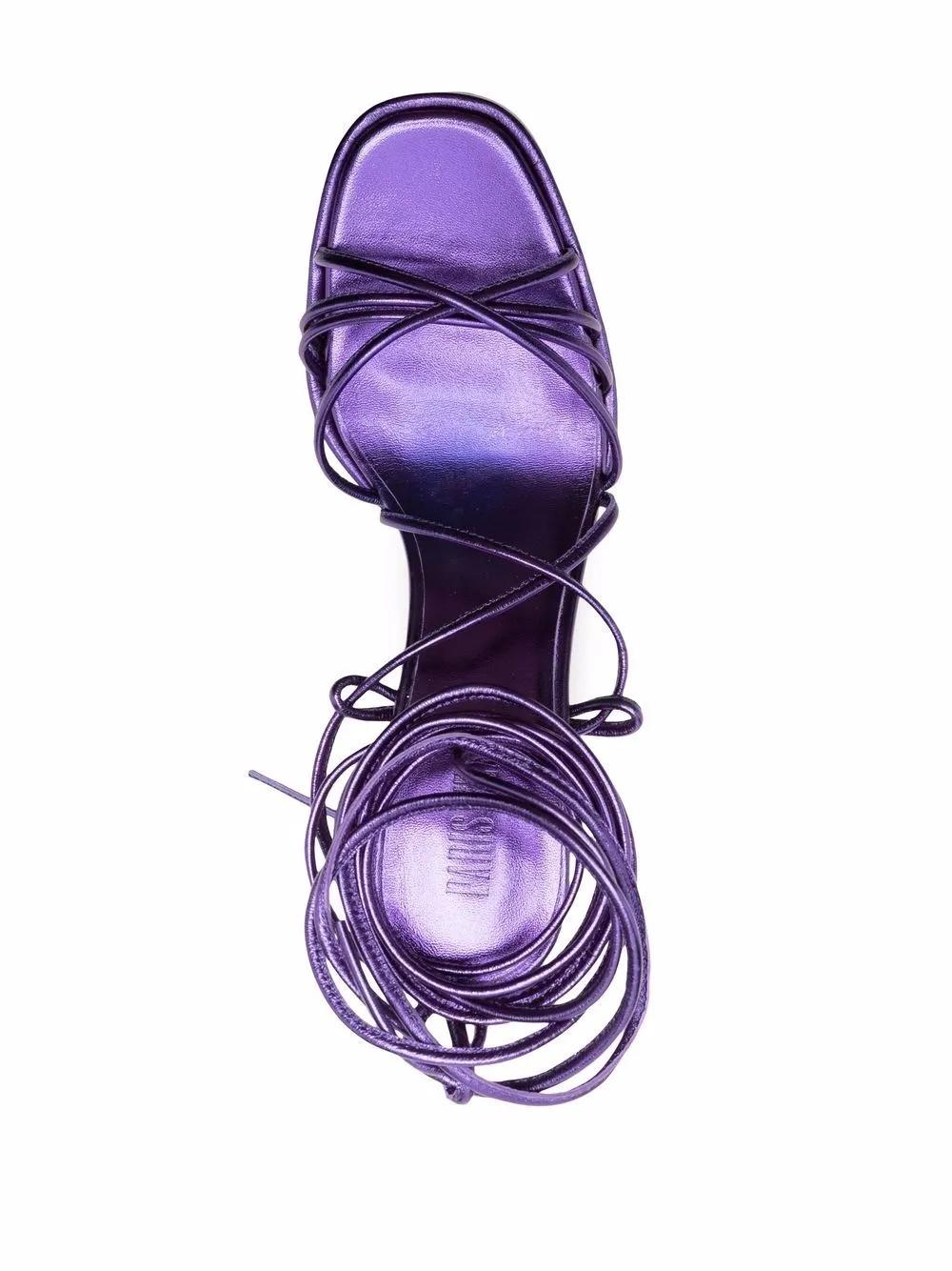 PARIS TEXAS Elegant Malena Wedge Sandal - 13 cm Heel