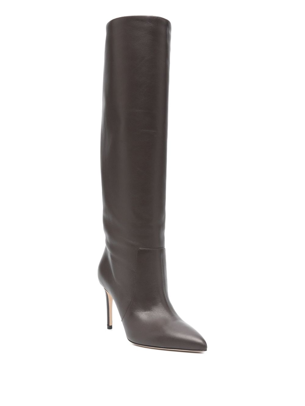 PARIS TEXAS Knee-High Stiletto Leather Boots for Women