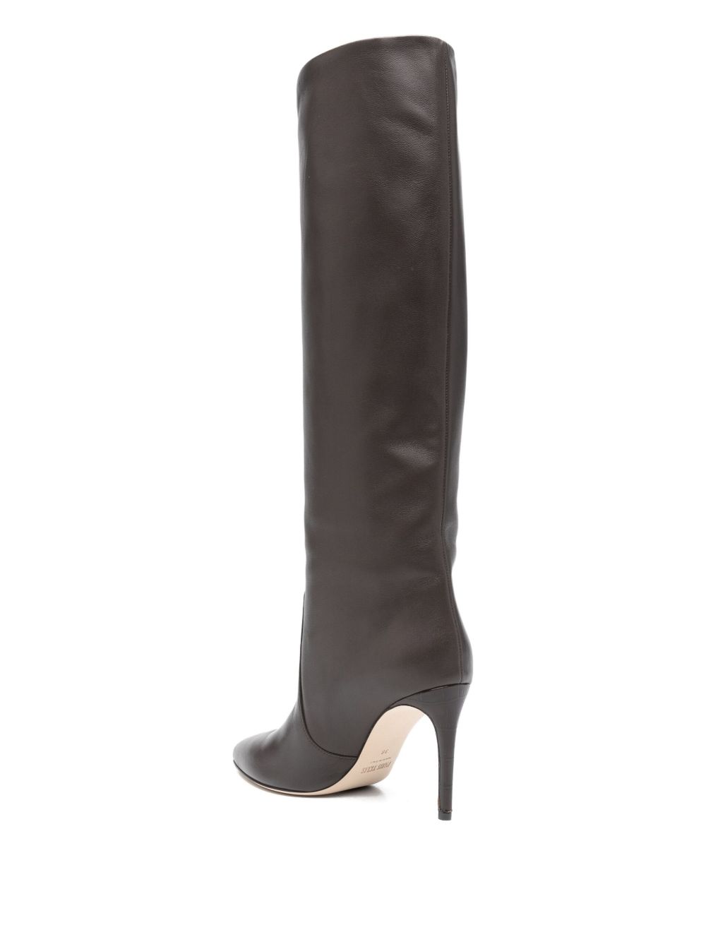 PARIS TEXAS Knee-High Stiletto Leather Boots for Women