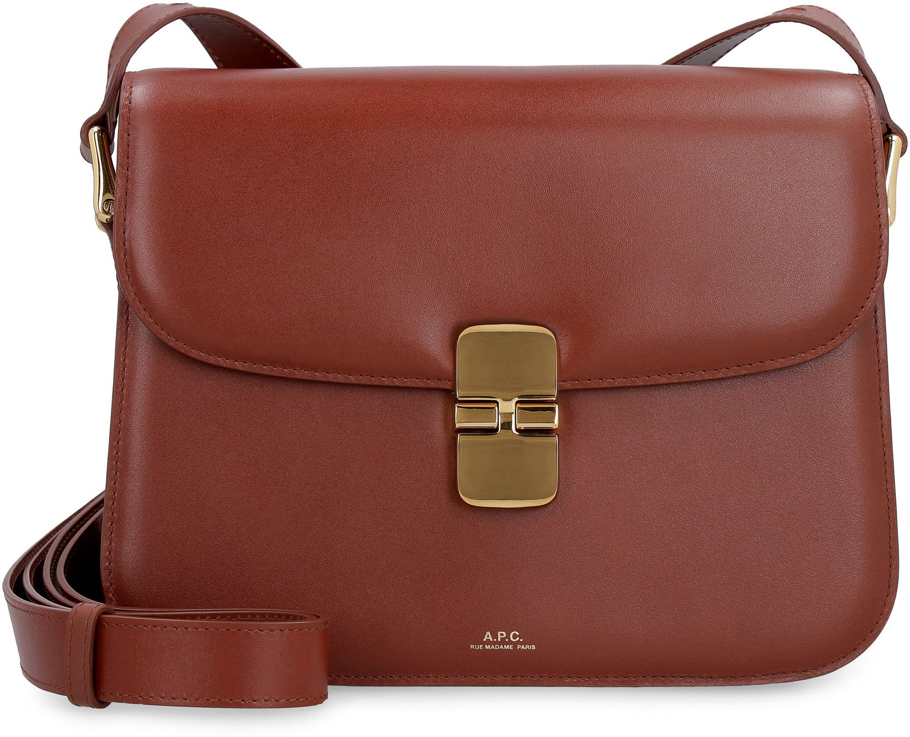A.P.C. Grace Mini Leather Crossbody Handbag