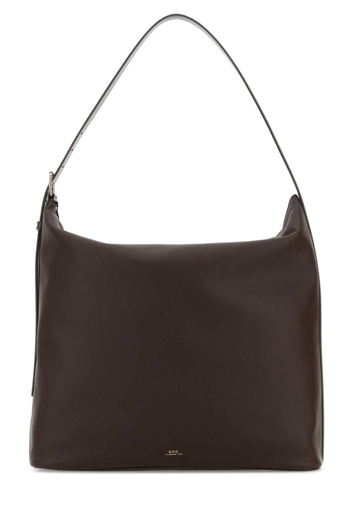 A.P.C. Leather Maxi Shopping Handbag