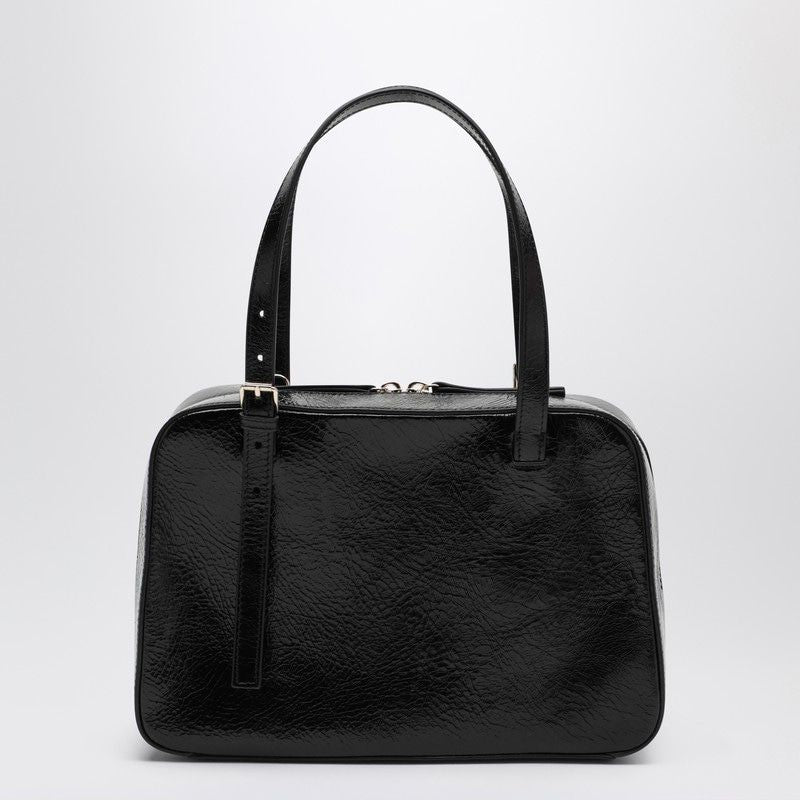 A.P.C. Virginia Mini Black Leather Box Handbag